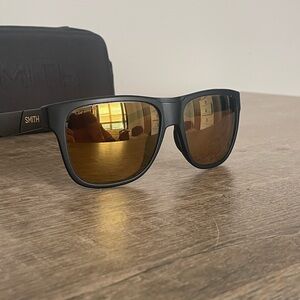 Smith polarized sunglasses, black and gold!